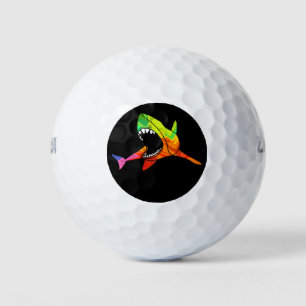 Colorful Shark Golf Balls