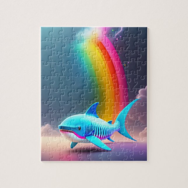 Colorful Shark Jigsaw Puzzle (Vertical)
