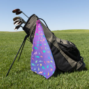 Colorful shark under the sea School Party Golf Towel