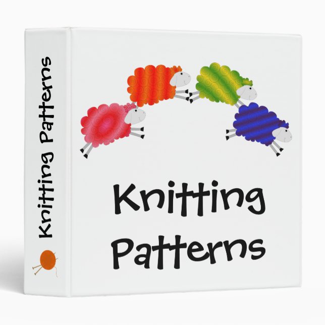 Colorful Sheep custom binder (Front/Spine)