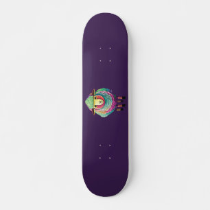 Colorful Sheep Illustration Skateboard