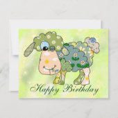 colorful sheep postcard (Front)