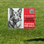 Colorful Shepherd Puppies for Sale Sign