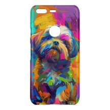 Colorful Shih Tzu Dog Lover Case-Mate iPhone Case