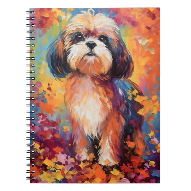 Colorful Shih Tzu Notebook (Front)