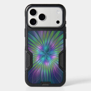 Colorful Shiny Fantasy Flower Abstract Fractal Art iPhone 17 Pro Max Case