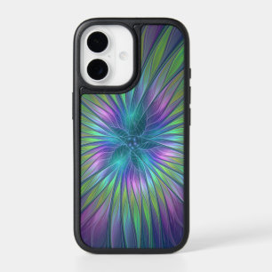 Colorful Shiny Fantasy Flower Abstract Fractal Art iPhone 17 Case