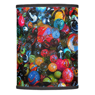 Colorful Shiny Glass Marbles Lamp Shade