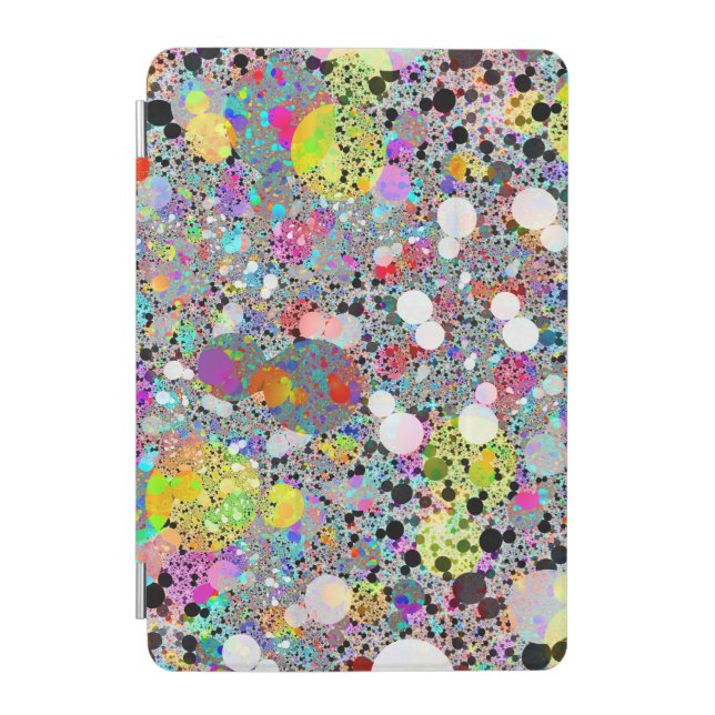 Colorful Shiny Stones Terrazzo iPad Mini Cover (Front)