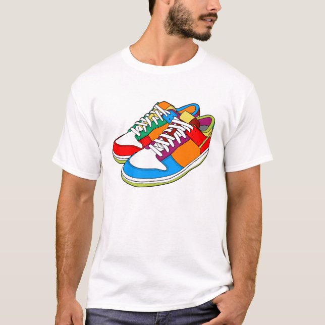 Colorful Shoes T-Shirt (Front)