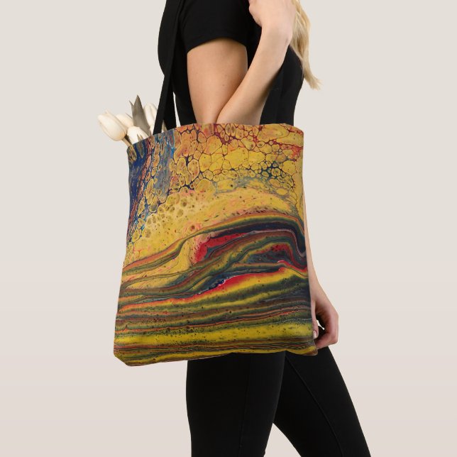 Colorful Shoulder Tote Bag (Close Up)