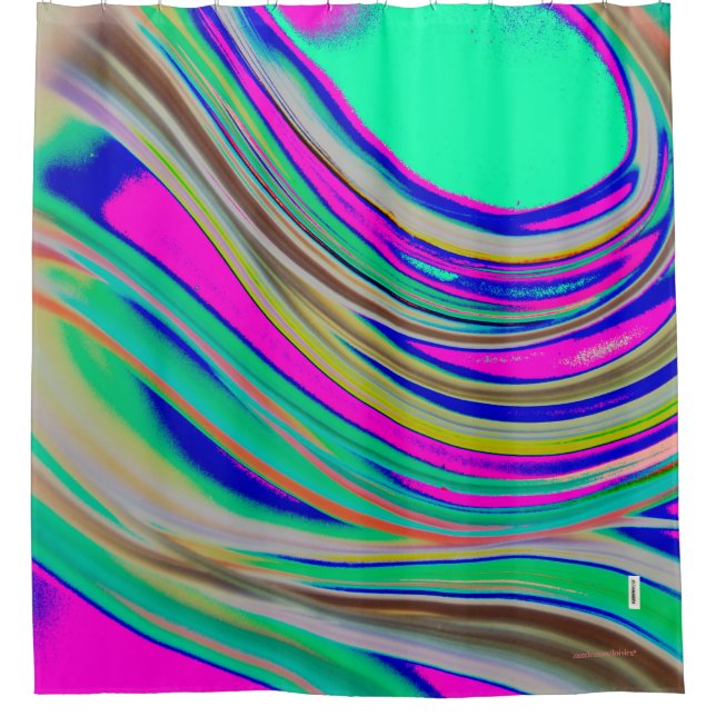 Colorful Shower Curtain (Front)
