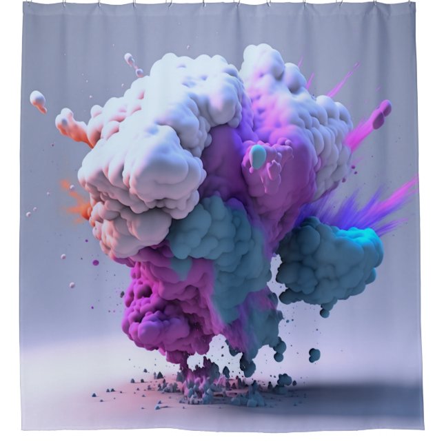 Colorful Shower Curtain (Front)