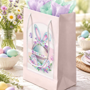Colorful Shredded Easter Egg Gift Bag