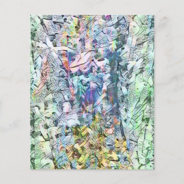 Colorful shreds scrapbook paper (Front)