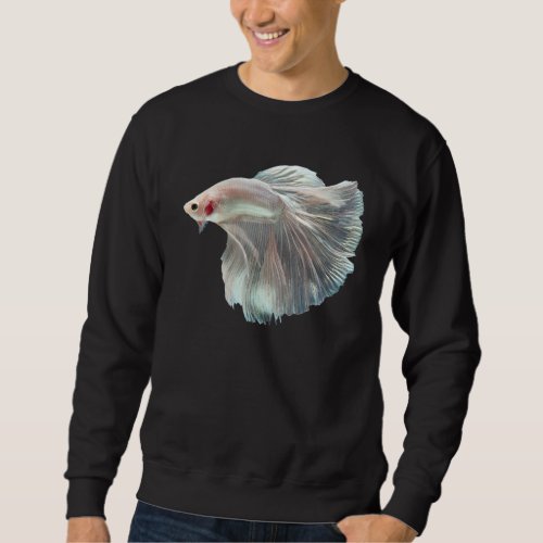 Colorful Siamese Fighting Fish Support Animal Rig Sweatshirt