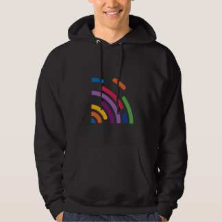 Colorful Signal Wave Hoodie | Modern T-shirt