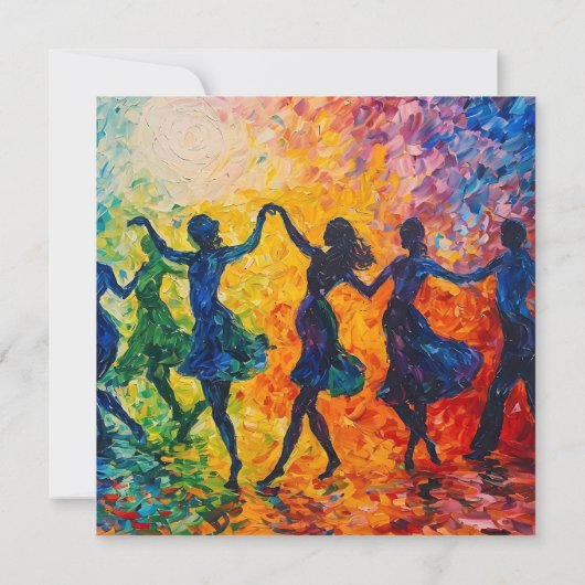 Colorful Silhouettes Dancing (Back)