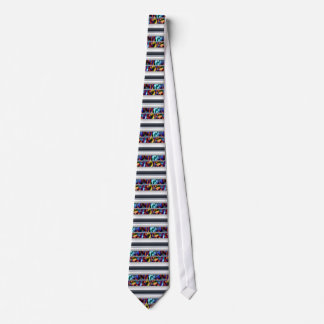Colorful Silver Tie