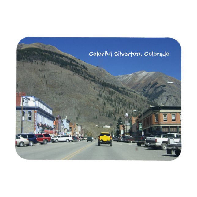 Colorful Silverton, Colorado Magnet (Horizontal)