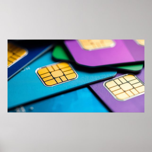 Colorful sim-cards poster (Front)