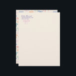 Colorful Simple Bows Personal Stationery<br><div class="desc">A sweet and simple pink bow (or change the color to your favorite hue) on the front and a backer pattern of simple and sweet hand-drawn bows in a rainbow of modern brights give this letterhead a carefree and cheerful air, perfect for a young lady's first set of correspondence or...</div>