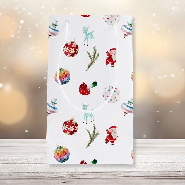 Colorful Simple Merry Christmas Small Gift Bag (Creator Uploaded)