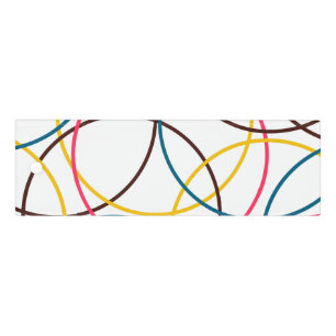 Colorful, simple modern cool, urban trendy circles ruler