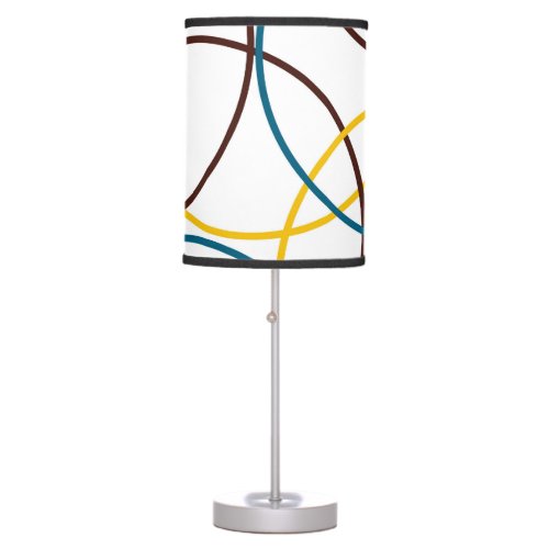 Colorful simple modern cool urban trendy circles table lamp