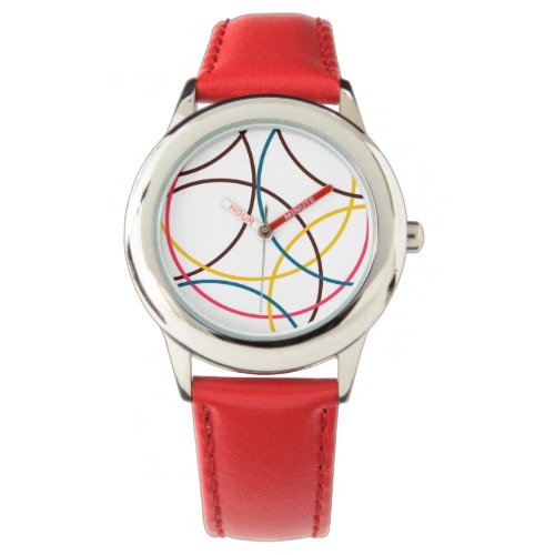 Colorful simple modern cool urban trendy circles watch