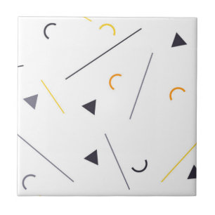 Colorful, simple, trendy, urban geometric design ceramic tile