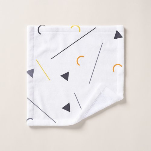 Colorful simple trendy urban geometric design wash cloth