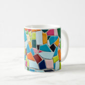 Colorful Simulated Mosaic Tile Coffee Mug (Front Right)