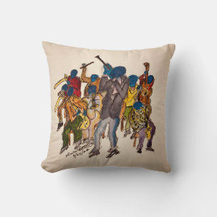 Colorful sixteen inch square throw pillow