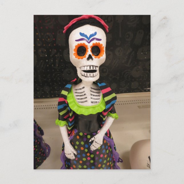 Colorful Skeleton Postcard (Front)