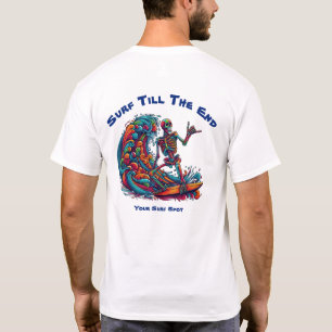 Colorful Skeleton Surfer T-Shirt