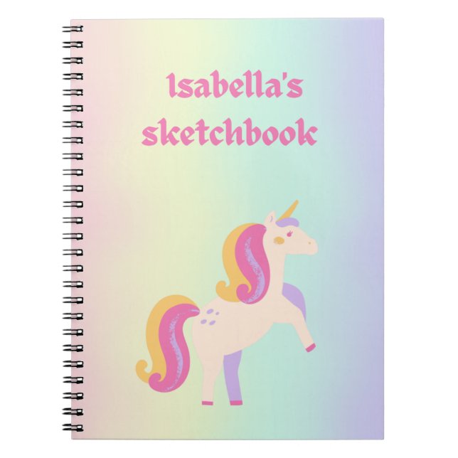 Colorful sketchbook  notebook (Front)