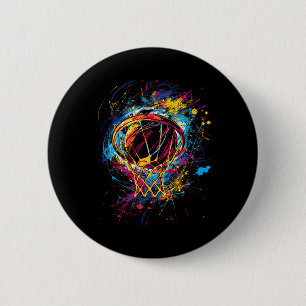Colorful Sketll Tie Dye Color Button