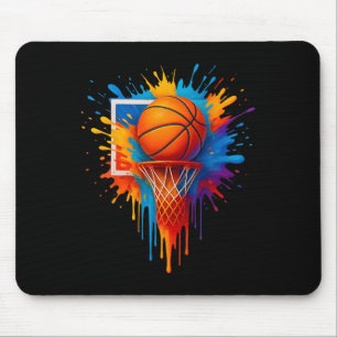 Colorful Sketll Tie Dye Funny Gift For Men Women B Mouse Pad