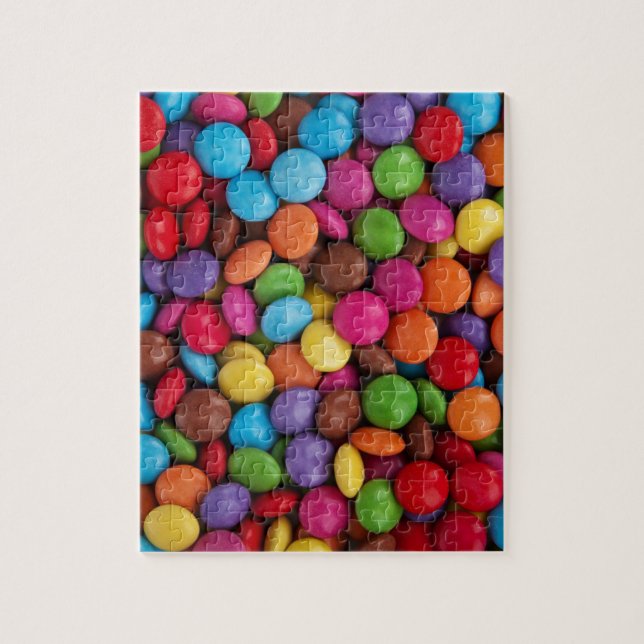Colorful skittles candy jigsaw puzzle (Vertical)
