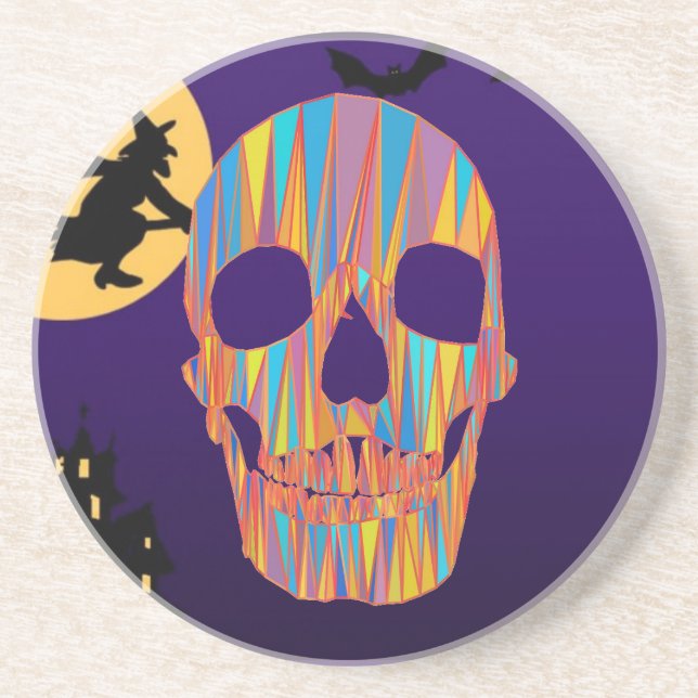 Colorful Skull Coaster (Front)