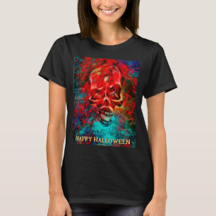 Colorful skull. Happy Halloween T-Shirt
