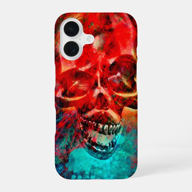 Colorful skull iphone case (Back)