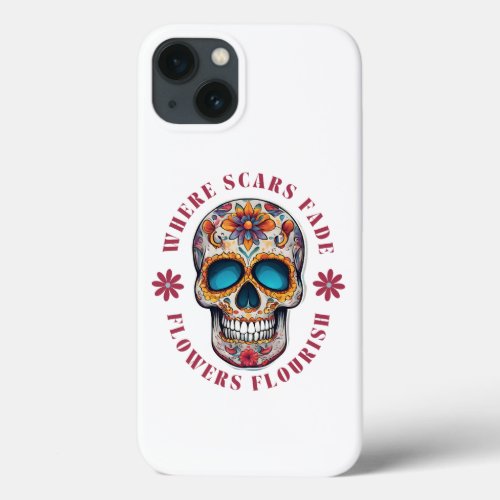 Colorful Skull Motivational  Inspirational iPhone 13 Case