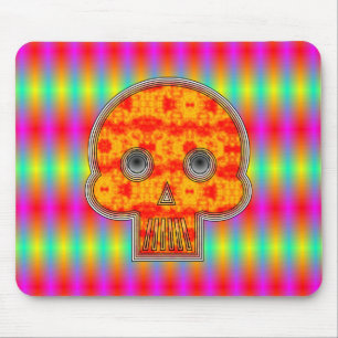 Colorful Skull Mouse Pad