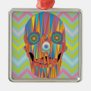 Colorful Skull Ornament