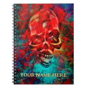 Colorful skull. Personalized Notebook