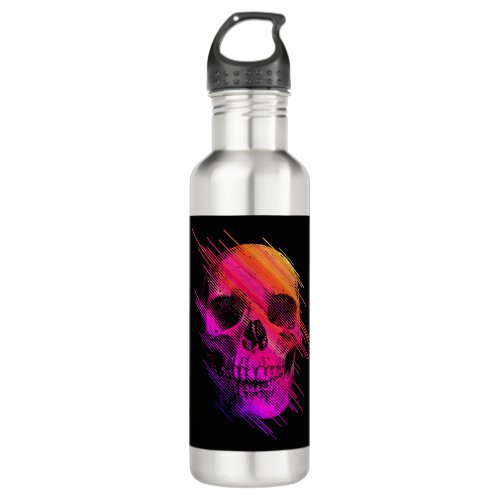 Colorful Skull Stainless Steel Water Bottle