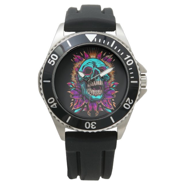 Colorful Skull Watch (Front)