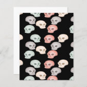 colorful skulls on black (Front/Back)